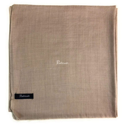 Pashtush India Mens Shawls Gents Shawl Pashtush Mens Super Fine Ring Shawl, Full Size - Dark Beige