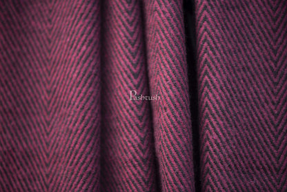 Pashtush India 100x200 Pashtush Mens Thick and Warm Woollen Scarf, Blowout Burgundy