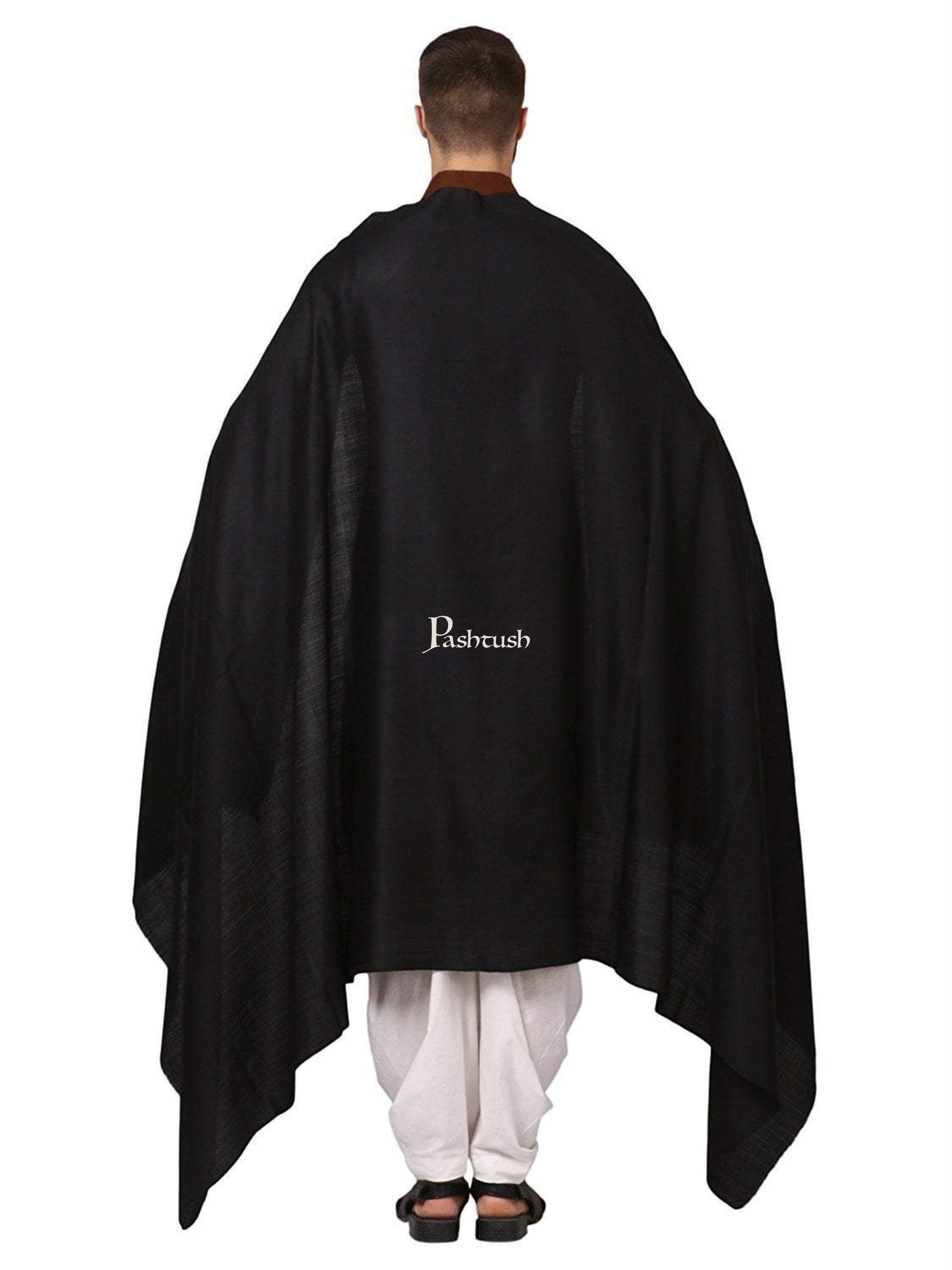 Pashtush India Mens Shawls Gents Shawl Pashtush Mens Thick Count Blended Wool Shawl, Mens Lohi (Full Size)