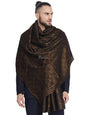 Pashtush India 70x200 Pashtush Mens Twilight Collection, Jacquard Stole, With Metallic Thread Weave, Fine Wool