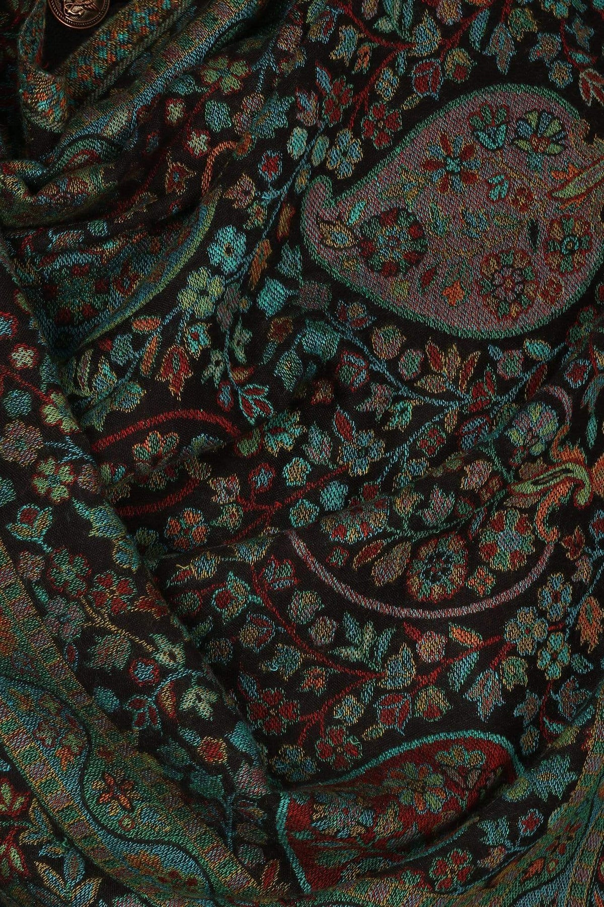 Pashtush India 70x200 Pashtush Mens Woven Ethnic Stole, Extra Soft Bamboo Fibre
