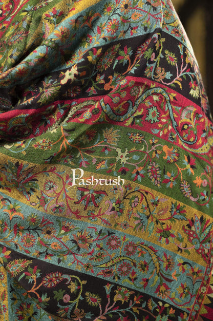 Pashtush India Shawl Pashtush Mens Woven Ethnic Stole, Extra Soft Bamboo Fibre