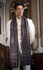 Pashtush India 70x200 Pashtush Mens Woven Ethnic Stole, Extra Soft Bamboo Fibre