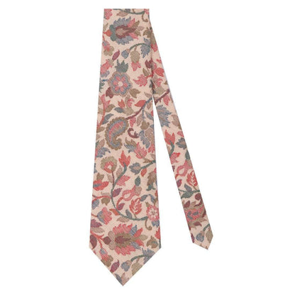Pashtush Shawl Store Tie Pashtush Mens Woven Jacquard Necktie, Tie for men, Bright Colours, Free Size, Beige
