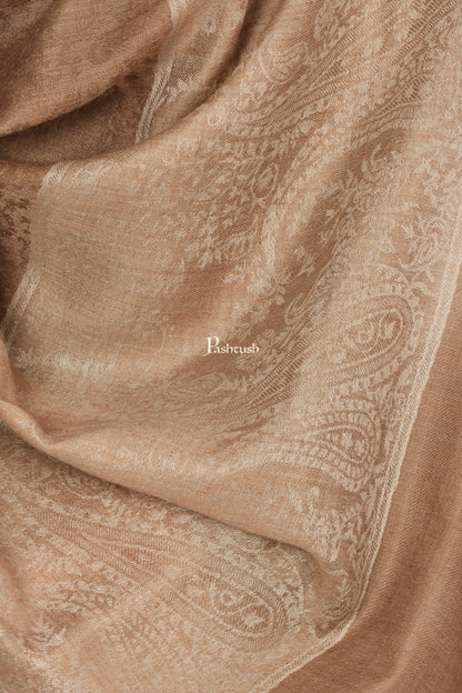 Pashtush India Mens Shawls Gents Shawl Pashtush Mens Woven Jacquard Shawl, Extra Fine Wool, Soft And Warm