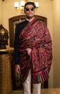 Pashtush India 127x254 Pashtush Mens Woven Kaani Shawl, Mens Lohi , Full Size, Fine Soft Wool