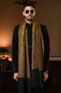 Pashtush India 100x200 Pashtush Mens Woven Paisley, Self Shawl, In Extra Soft Fine Wool, Large Wrap Size