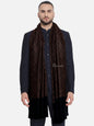Pashtush India Mens Shawls Gents Shawl Pashtush Mens Woven Paisley, Self Shawl, In Extra Soft Fine Wool, Large Wrap Size