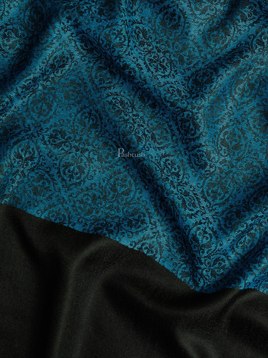 Pashtush India Mens Shawls Gents Shawl Pashtush Mens Woven Paisley, Self Shawl, In Extra Soft Fine Wool, Large Wrap Size