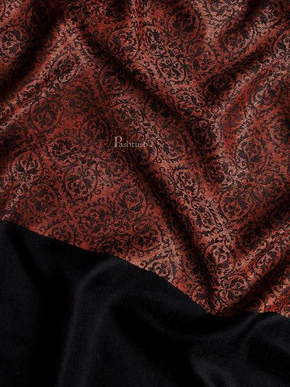 Pashtush India Mens Shawls Gents Shawl Pashtush Mens Woven Paisley, Self Shawl, In Extra Soft Fine Wool, Large Wrap Size