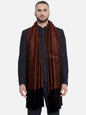 Pashtush India Mens Shawls Gents Shawl Pashtush Mens Woven Paisley, Self Shawl, In Extra Soft Fine Wool, Large Wrap Size