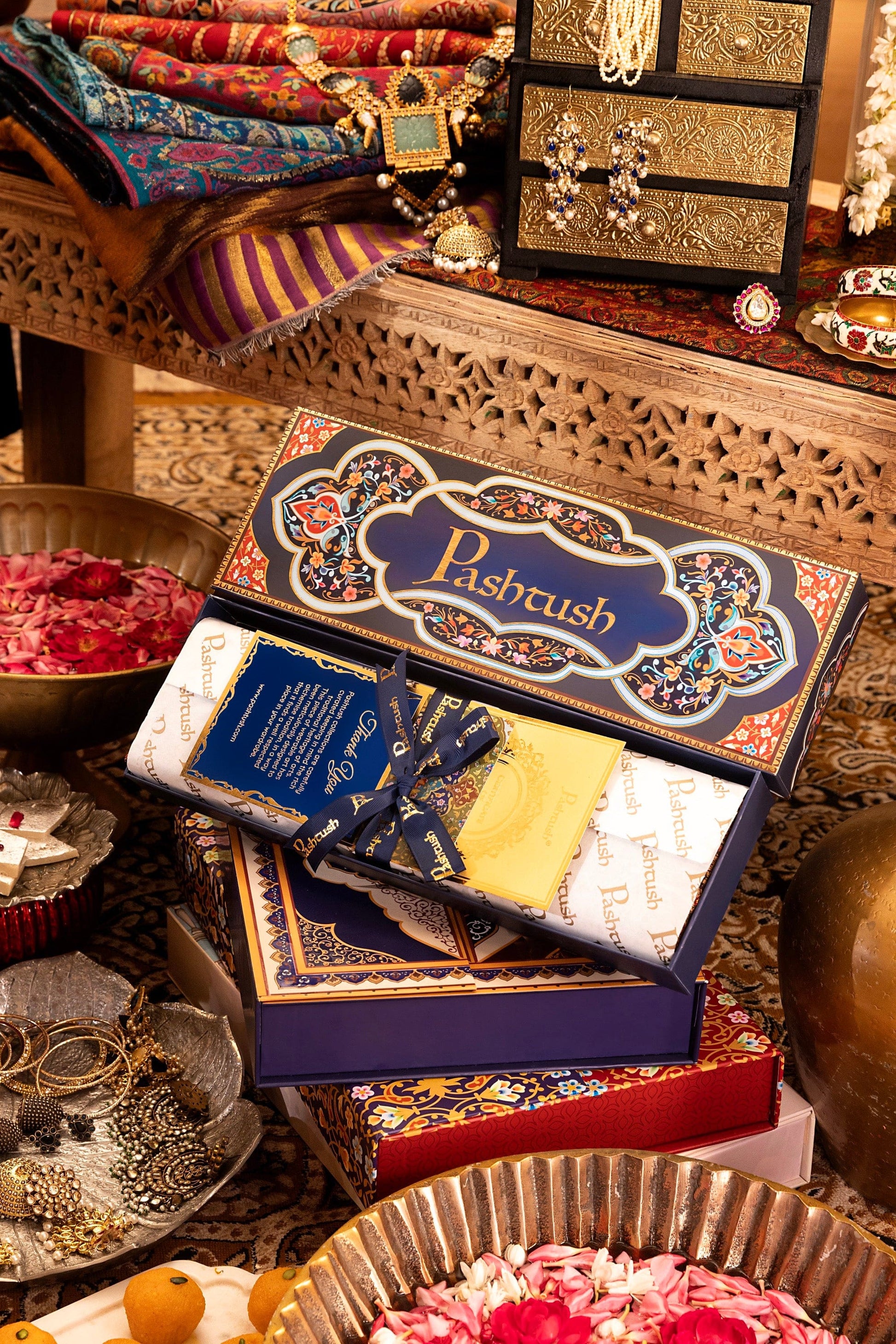 Pashtush India Box Pashtush Multi Coloured Premium Box (Box Only)