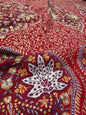 Pashtush India Womens Shawls Pashtush Pashmina Shawl , Hand Embroidered Multicoloured Jama Jaal, Handmade Kashmiri Embroidery, Maroon