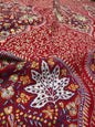 Pashtush India Womens Shawls Pashtush Pashmina Shawl , Hand Embroidered Multicoloured Jama Jaal, Handmade Kashmiri Embroidery, Maroon