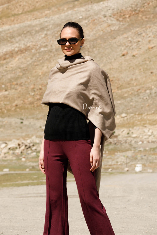 Pashtush India Womens Shawls Pashtush Pure Pashmina Shawl, Hand Woven, Handmade