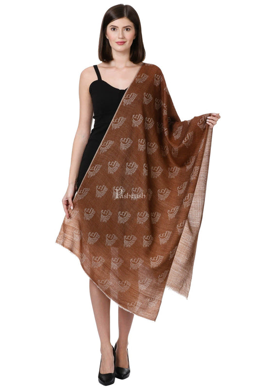 Pashtush India Womens Stoles and Scarves Scarf Pashtush Signature Scarf, Fine Wool Luxury Design Scarf, Stole, Weaving Design For Women