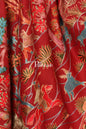 Pashtush India 70x200 Pashtush Tres Chic Regal Collection, Wool Embroidery Nalki Shawl Scarf, Crimson