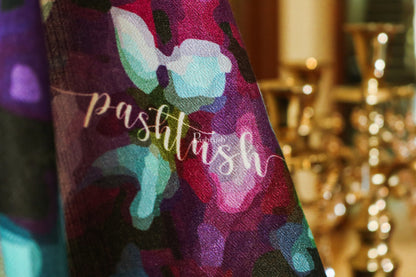 Pashtush India Womens Stoles and Scarves Scarf Pashtush women Bamboo stole, Abstract Printed design, Multicolour