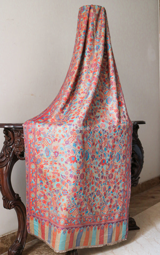 Pashtush India Womens Stoles and Scarves Scarf Pashtush women Extra soft bamboo stole, Ethnic weave design, Multicolour