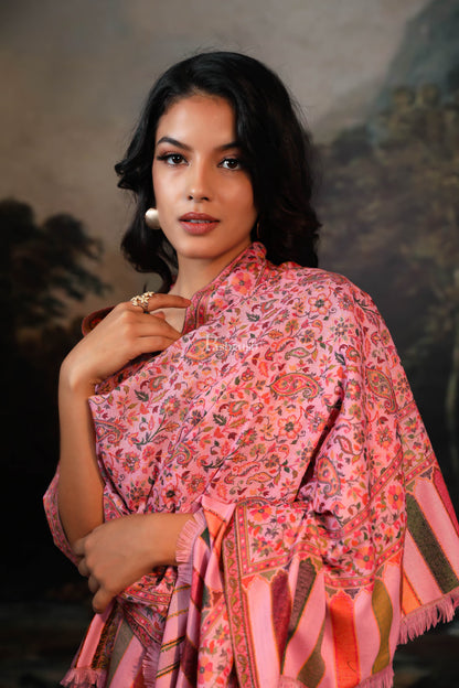 Pashtush India Womens Shawls Pashtush women faux pashmina shawl, ethnic weave design, multi color