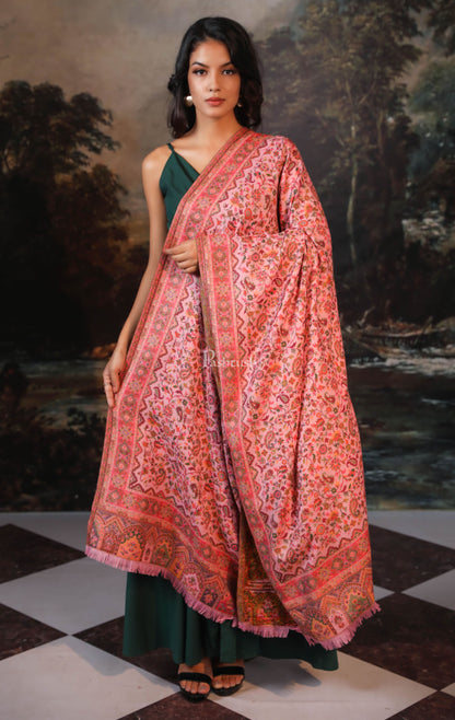 Pashtush India Womens Shawls Pashtush women faux pashmina shawl, ethnic weave design, multi color