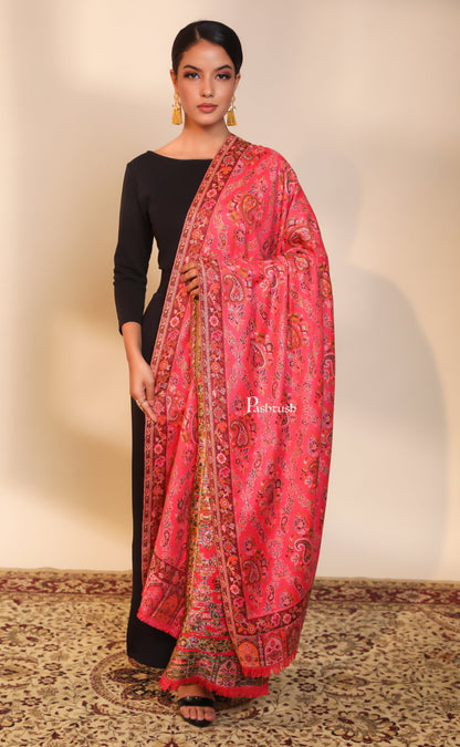 Pashtush India Womens Shawls Pashtush women faux pashmina shawl, ethnic weave design, multi color