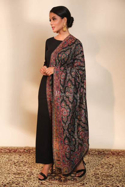 Pashtush India Womens Shawls Pashtush women faux pashmina shawl, ethnic weave design, multi color