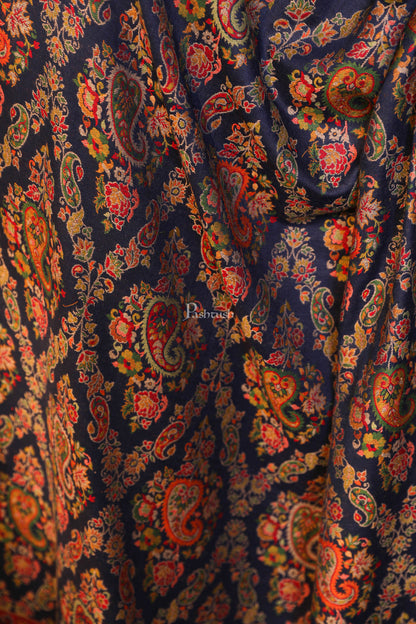 Pashtush India Womens Shawls Pashtush women faux pashmina shawl, ethnic weave design, multi color