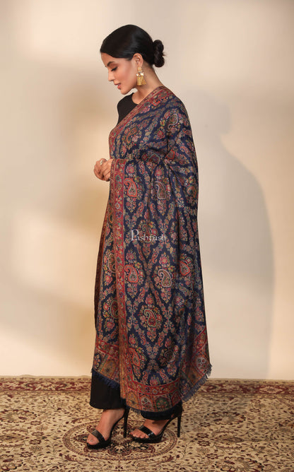 Pashtush India Womens Shawls Pashtush women faux pashmina shawl, ethnic weave design, multi color