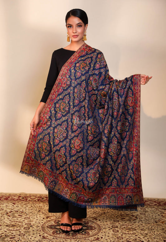 Pashtush India Womens Shawls Pashtush women faux pashmina shawl, ethnic weave design, multi color