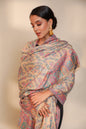 Pashtush India Womens Shawls Pashtush women faux pashmina shawl, ethnic weave design, multi color