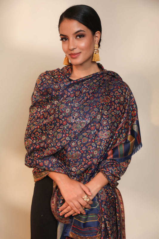 Pashtush India Womens Shawls Pashtush women faux pashmina shawl, ethnic weave design, multi color
