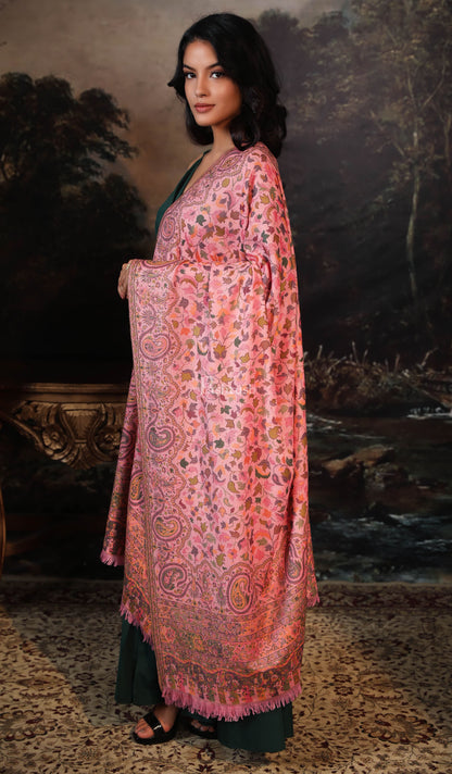 Pashtush India Womens Shawls Pashtush women faux pashmina shawl, ethnic weave design, multi color
