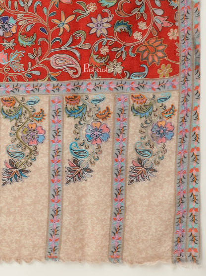 Pashtush India Womens Stoles and Scarves Scarf Pashtush women Fine Wool stole, Kalamkari design, Multicolour