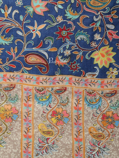 Pashtush India Womens Stoles and Scarves Scarf Pashtush women Fine Wool stole, Kalamkari design, Multicolour