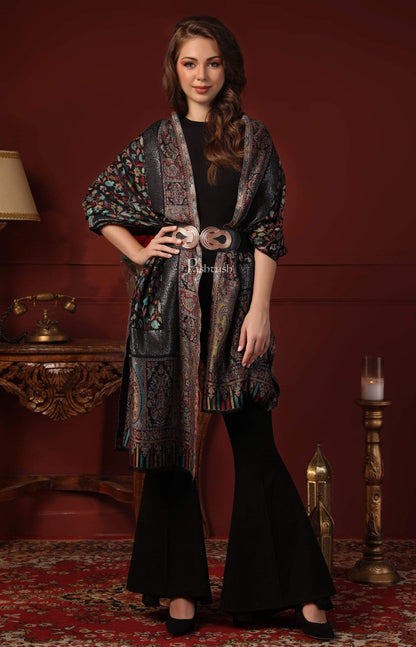 Pashtush India 70x200 Pashtush Women Kaani Weave Multicoloured Ultra Soft Bamboo Stole