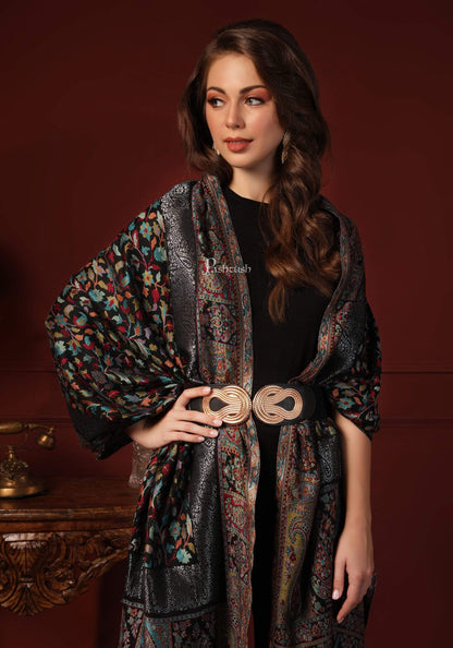 Pashtush India 70x200 Pashtush Women Kaani Weave Multicoloured Ultra Soft Bamboo Stole