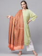 Pashtush India Womens Shawls Pashtush Women Peach-Coloured Ethnic Jamawar Shawl
