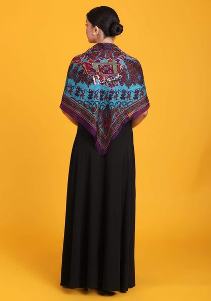 Pashtush India Scarf Pashtush Women's 100% Pure Silk, Printed Scarf, Ultra Soft and Smooth