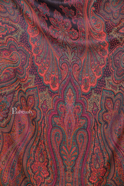 Pashtush Shawl Store Stole Pashtush Women's Antique Scarf, Extra soft Bamboo, Ethnic Kashmiri Weave