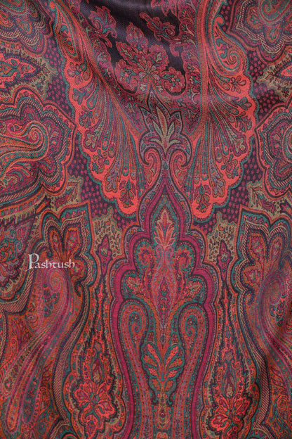 Pashtush Shawl Store Stole Pashtush Women's Antique Scarf, Extra soft Bamboo, Ethnic Kashmiri Weave