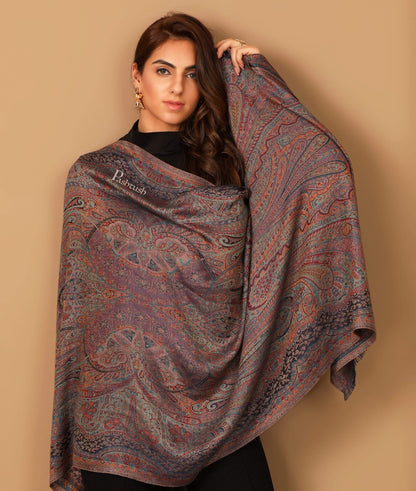 Pashtush Shawl Store Stole Pashtush Women's Antique Scarf, Extra soft Bamboo, Paisley Gardens