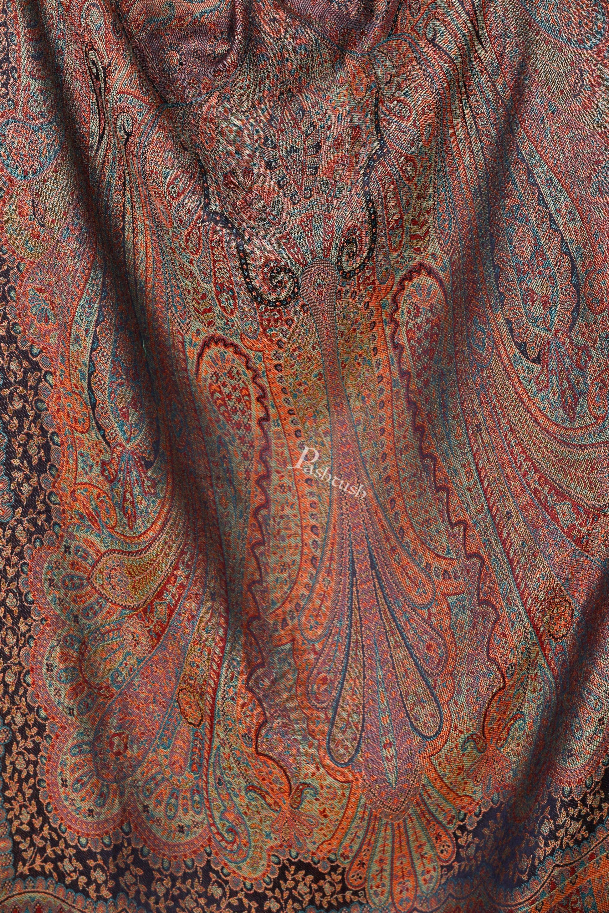 Pashtush Shawl Store Stole Pashtush Women's Antique Scarf, Extra soft Bamboo, Paisley Gardens
