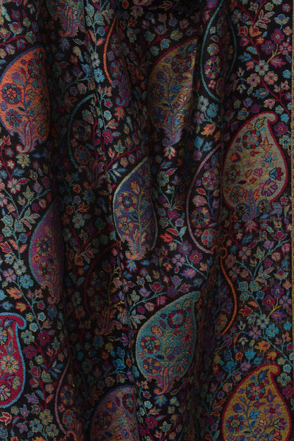 Pashtush Shawl Store Stole Pashtush Women's Antique Scarf, Extra soft Bamboo, Peacock Blue