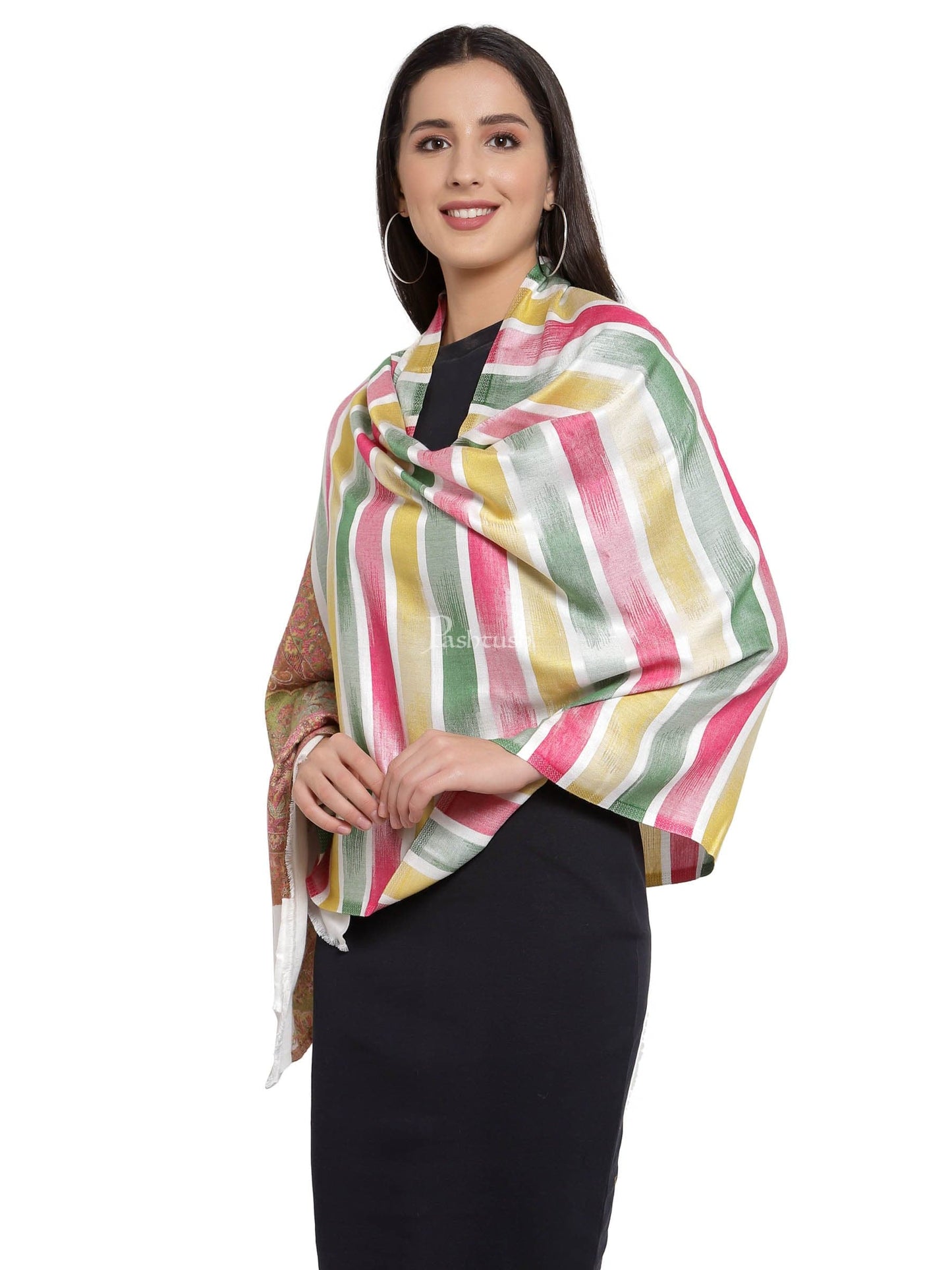 Pashtush India Womens Stoles and Scarves Scarf Pashtush Women'S Aztec Design, Soft Bamboo Scarf, Casual Shawls, Stoles, Wraps, Aztec Collection (Soft Bamboo)