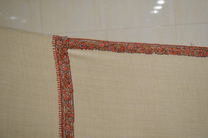Pashtush India 100x200 Pashtush Women's Border Shawl, with Hand Embroidery, Warm Wool