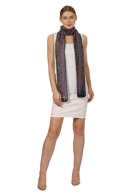 Pashtush India Womens Stoles and Scarves Scarf Pashtush Women'S Ethnic Design, Soft Bamboo Scarf, Casual Stoles - Multicolored