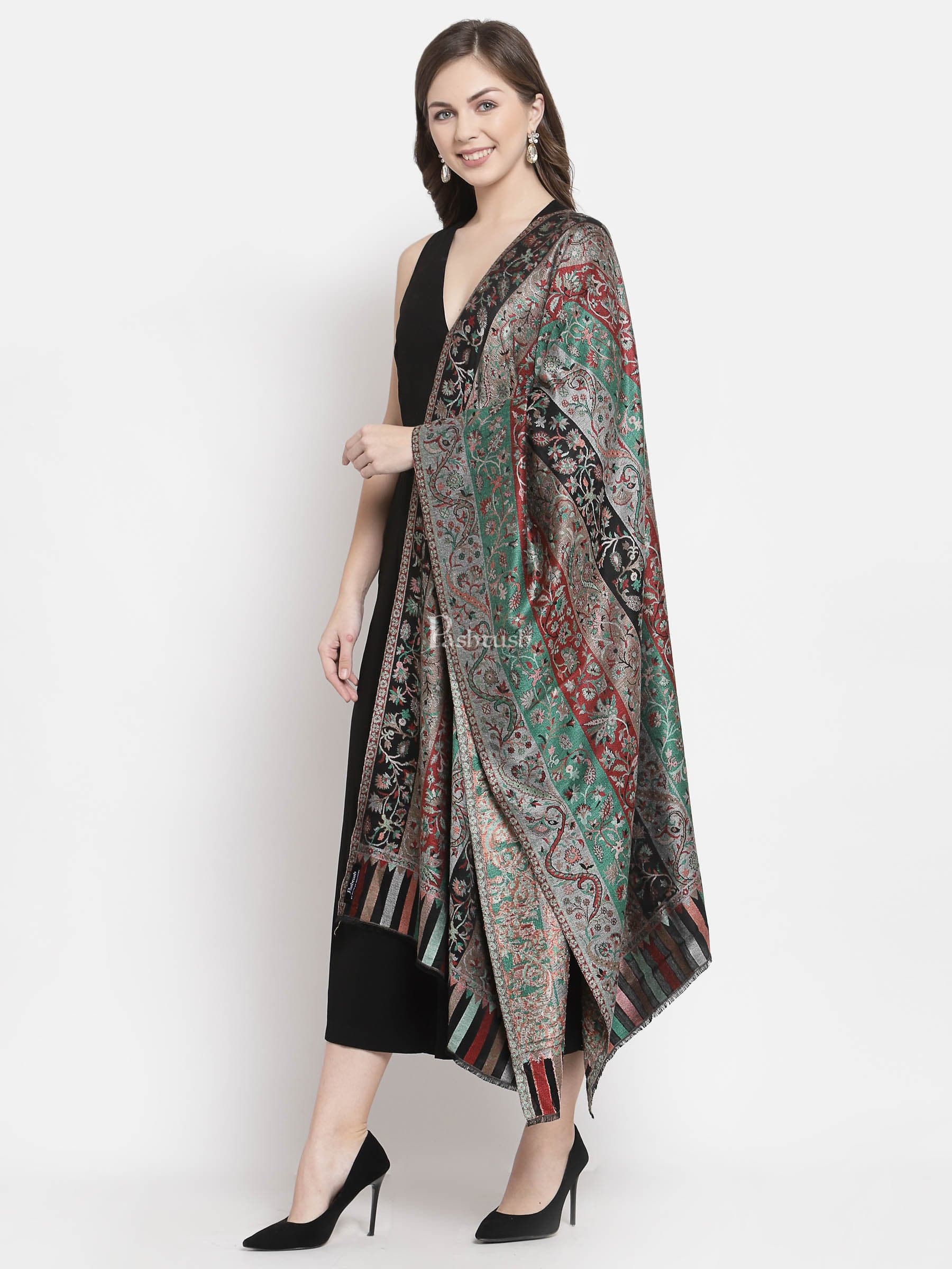 Pashtush India Womens Stoles and Scarves Scarf Pashtush Women'S Ethnic Design, Soft Bamboo Scarf, Casual Stoles, Wraps