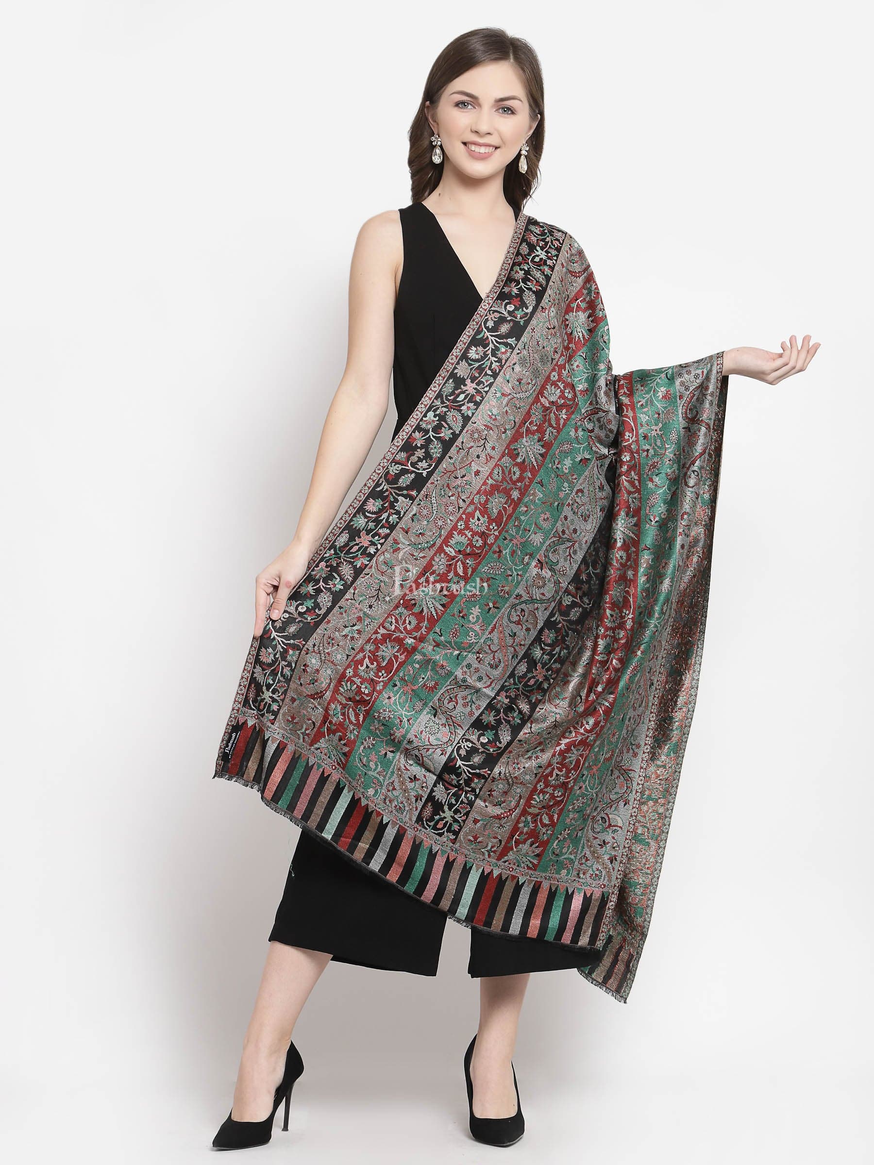 Pashtush India Womens Stoles and Scarves Scarf Pashtush Women'S Ethnic Design, Soft Bamboo Scarf, Casual Stoles, Wraps