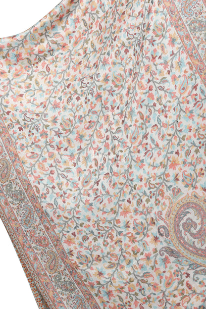 Pashtush India Womens Stoles and Scarves Scarf Pashtush Women'S Ethnic Design, Soft Bamboo Scarf, Stoles, Wraps (Ivory)
